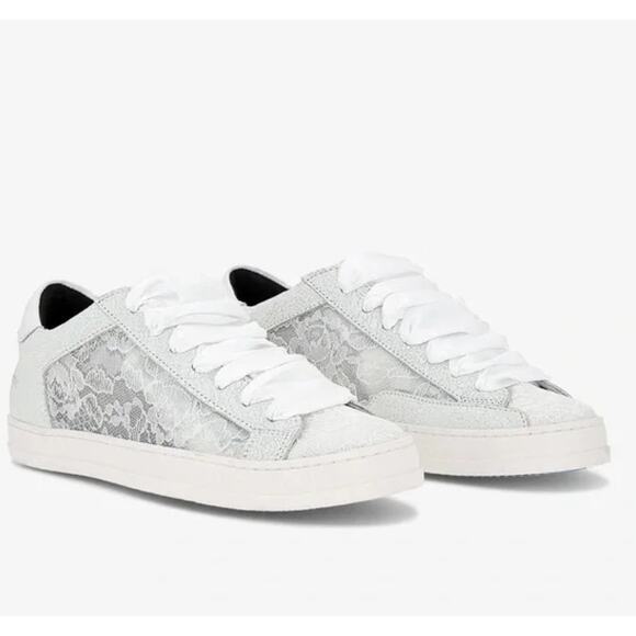 P448 Shoes - 🛍️ P448 John Fiore White Lace Sneakers